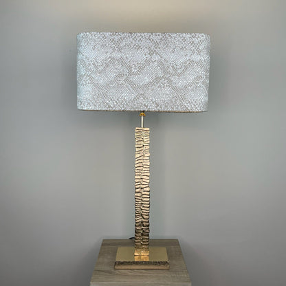 Paperbark Small Opulent Gold Table Lamp with Choice of Rectangle Shade