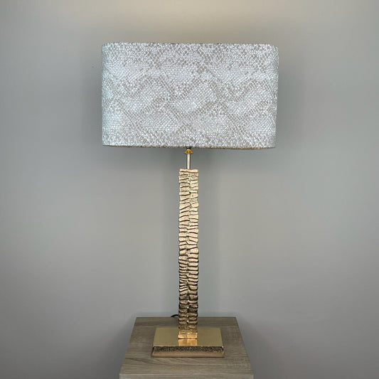 Paperbark Small Opulent Gold Table Lamp with Choice of Rectangle Shade