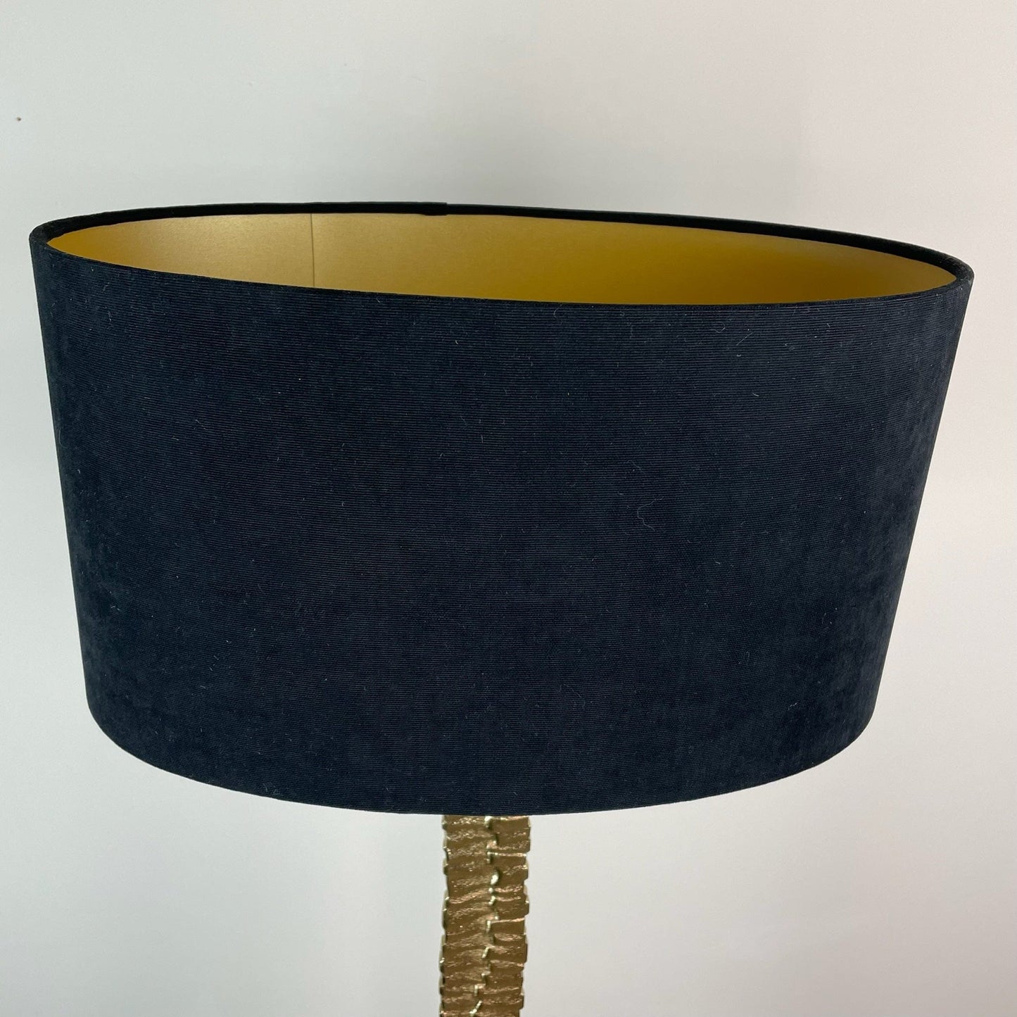 Paperbark Small Opulent Gold Table Lamp with Choice of Oval Shade