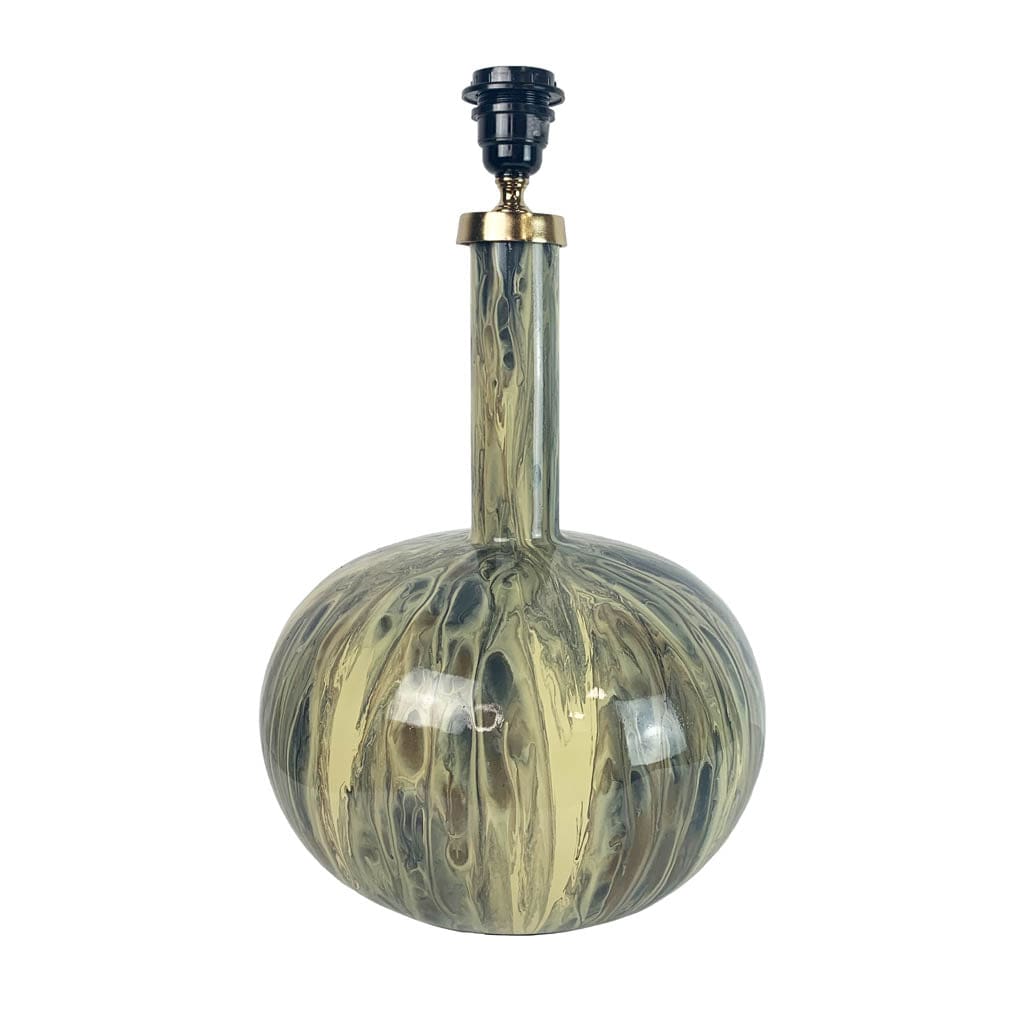 Loch Kiri Table Lamp with Velvet Slate Shade