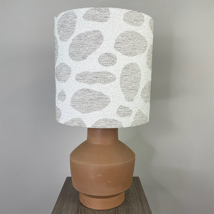 Inna Natural Urn Terracota Table Lamp with Bodie Ecru Lampshade