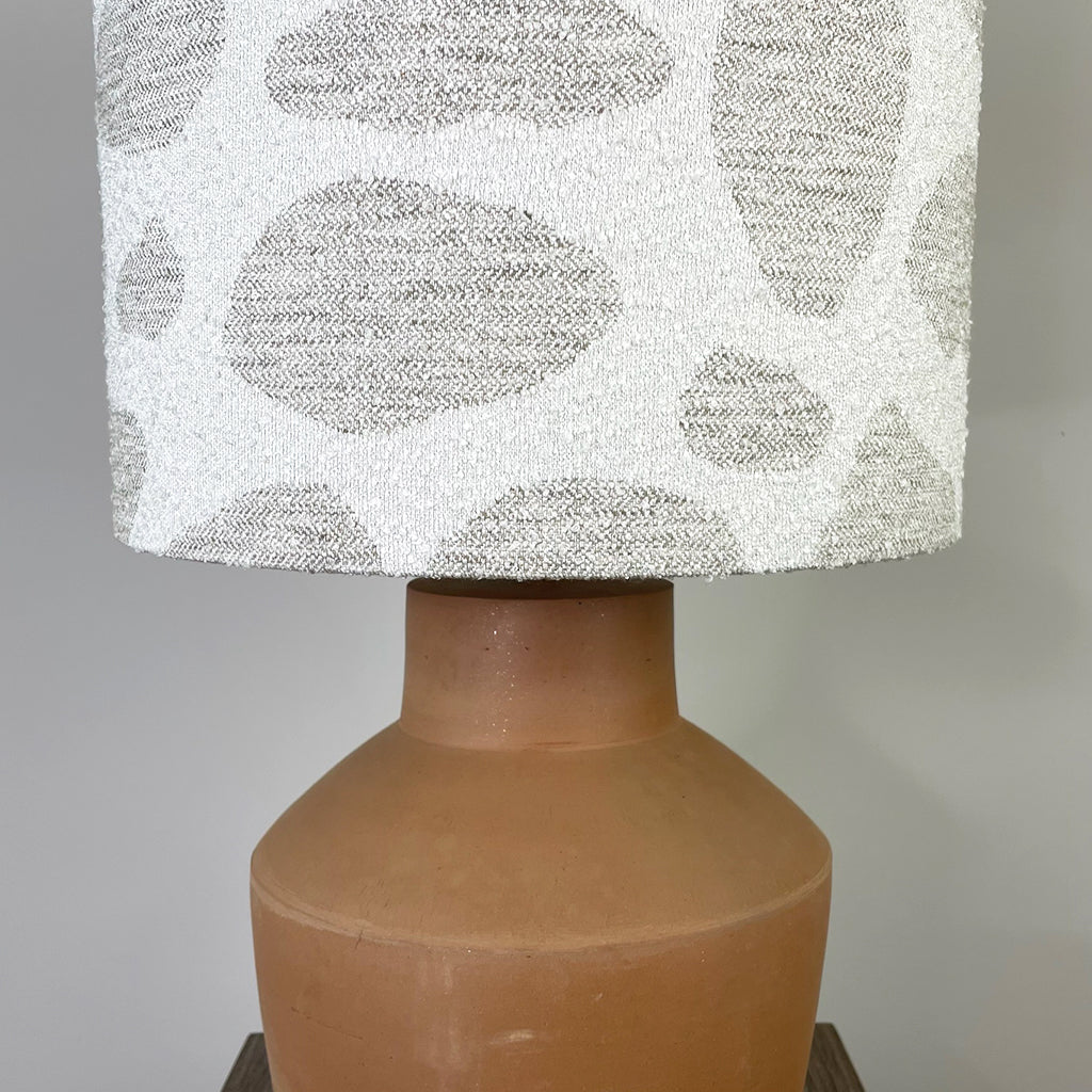 Inna Natural Urn Terracota Table Lamp with Bodie Ecru Lampshade