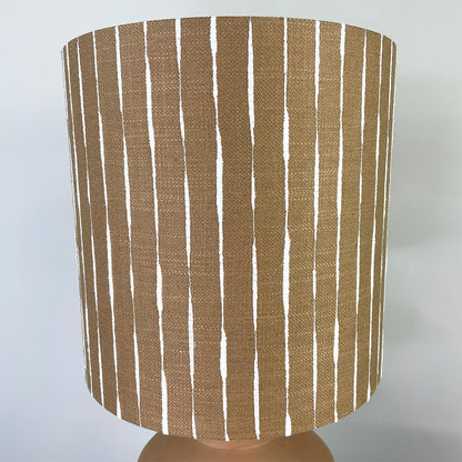 Inna Natural Urn Terracota Table Lamp with Luis Desert Lampshade