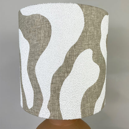 Inna Natural Urn Terracota Table Lamp with Sigrid Birch Lampshade