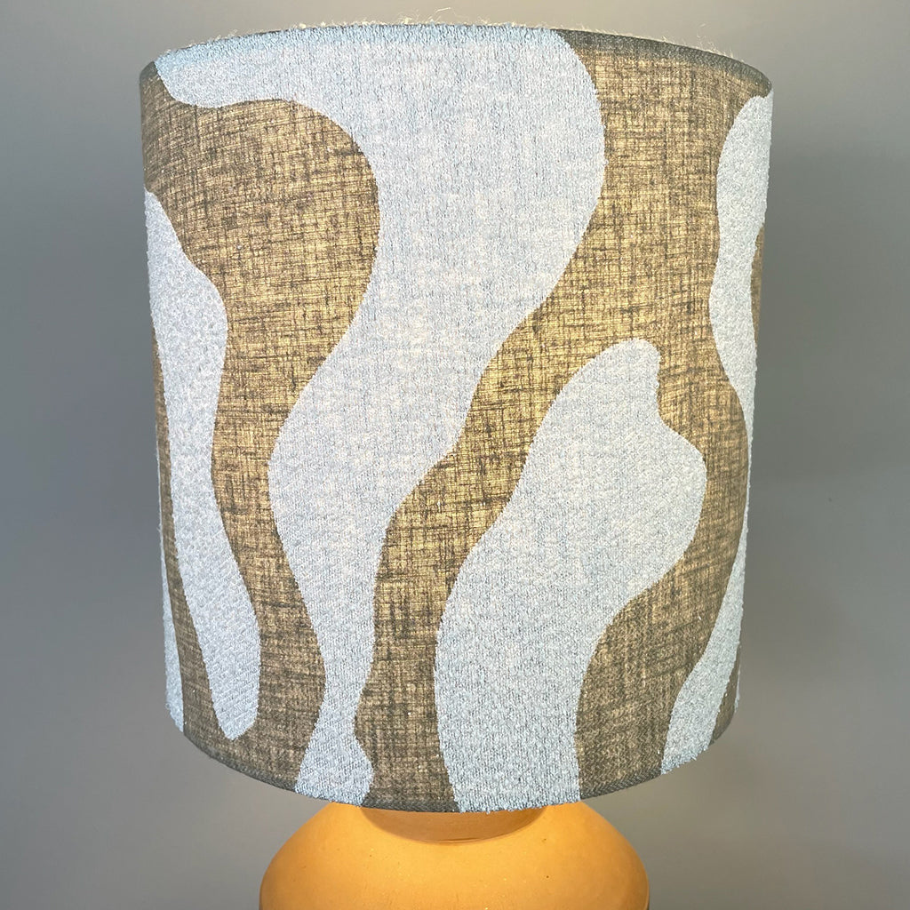 Inna Natural Urn Terracota Table Lamp with Sigrid Birch Lampshade