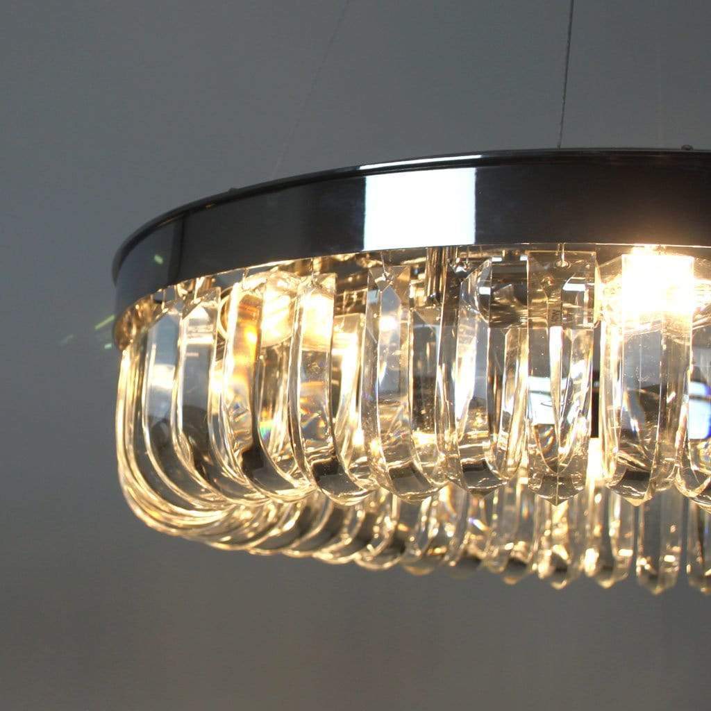 Strauss 8 Light Chrome & Clear Crystal Pendant