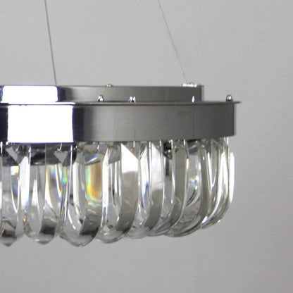 Strauss 8 Light Chrome & Clear Crystal Pendant