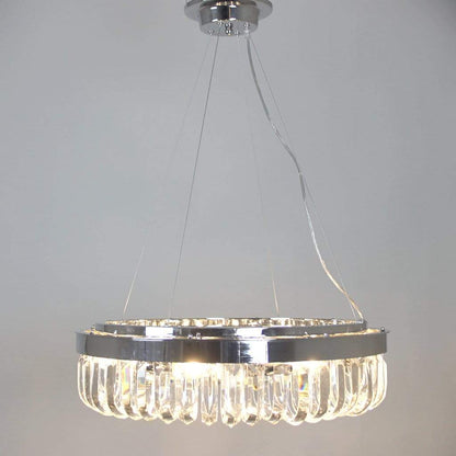 Strauss 8 Light Chrome & Clear Crystal Pendant