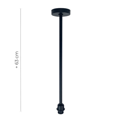 Matt Black Pendant Light Fitting