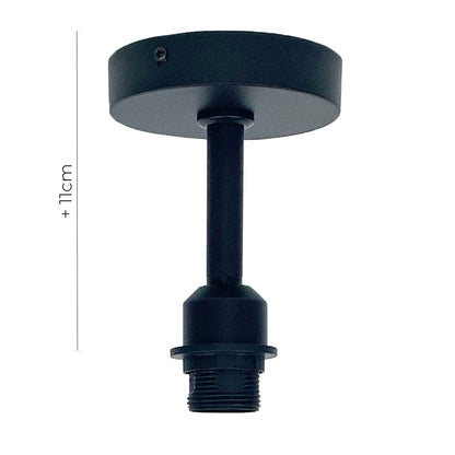 Matt Black Pendant Light Fitting