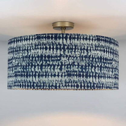 Kotomi Indigo Electrified Shade with Blue Silk Lining