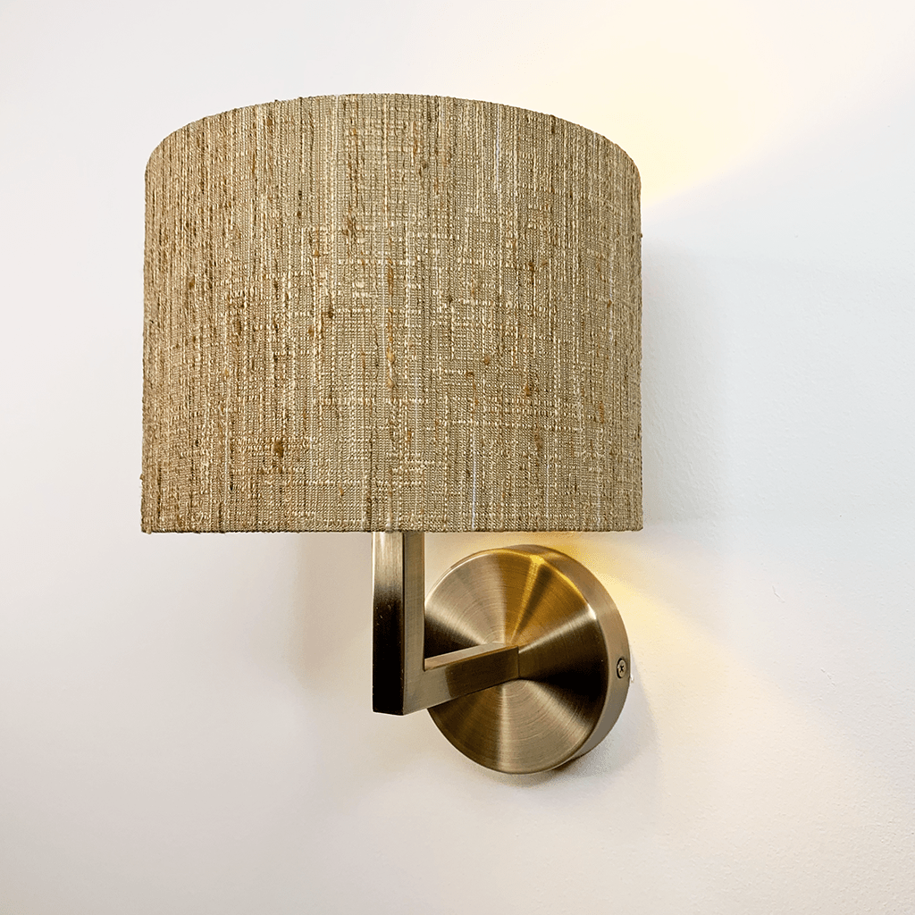 Emma Antique Brass Wall Light with Choice of Metamorphic Shade