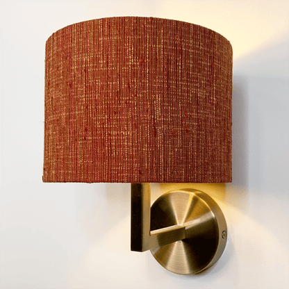 Emma Antique Brass Wall Light with Choice of Metamorphic Shade