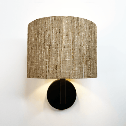 Emma Matt Black Wall Light with Choice of Metamorphic Shade