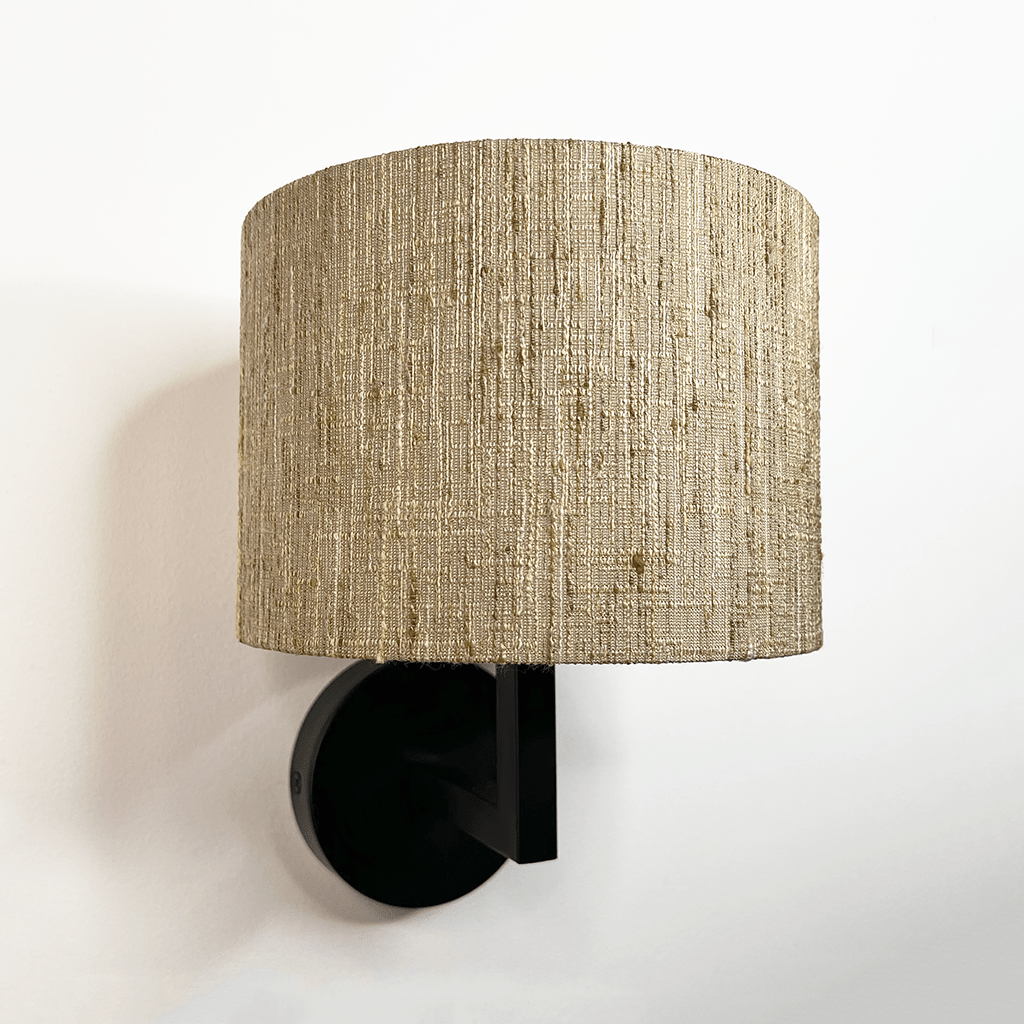 Emma Matt Black Wall Light with Choice of Metamorphic Shade