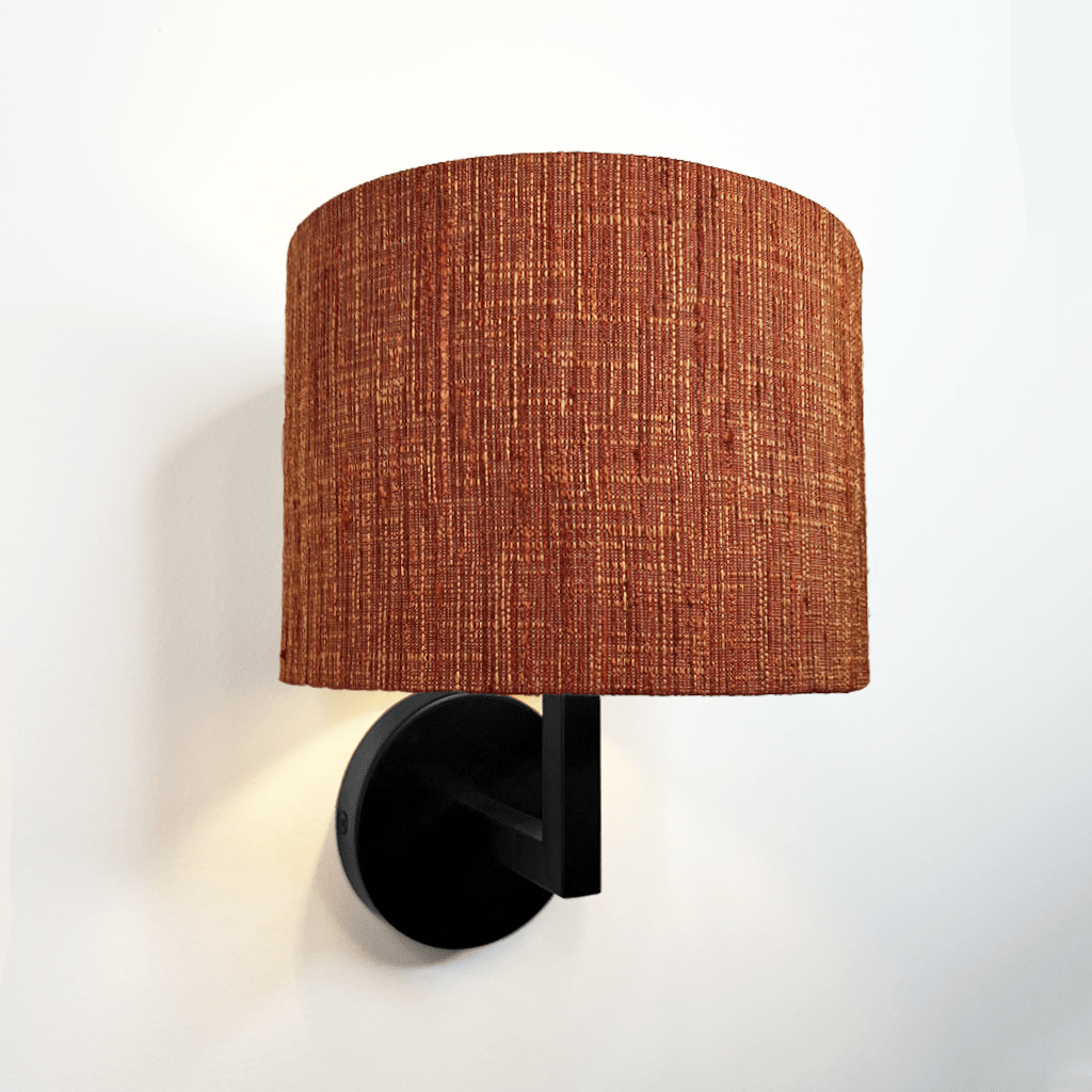 Emma Matt Black Wall Light with Choice of Metamorphic Shade