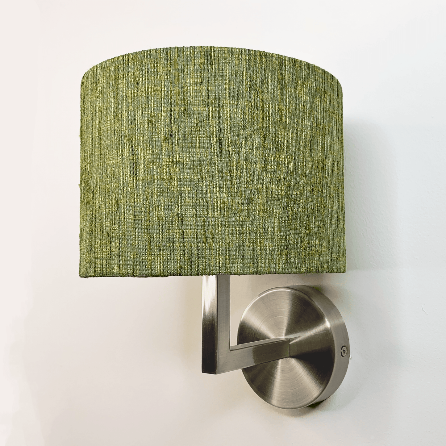Emma Brushed Steel Wall Light with Choice of Metamorphic Shade