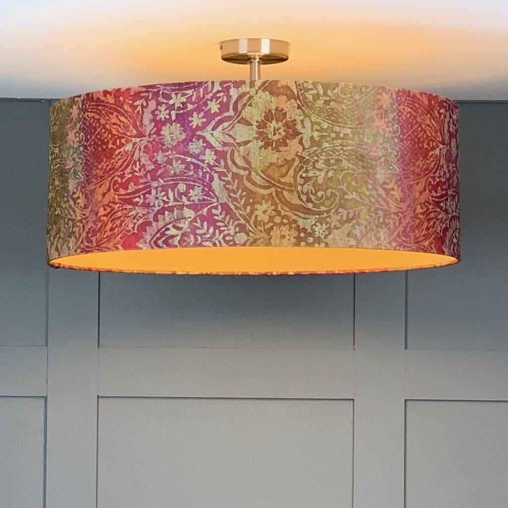 Fable Sunrise & Ochre Slub Silk Electrified Shade