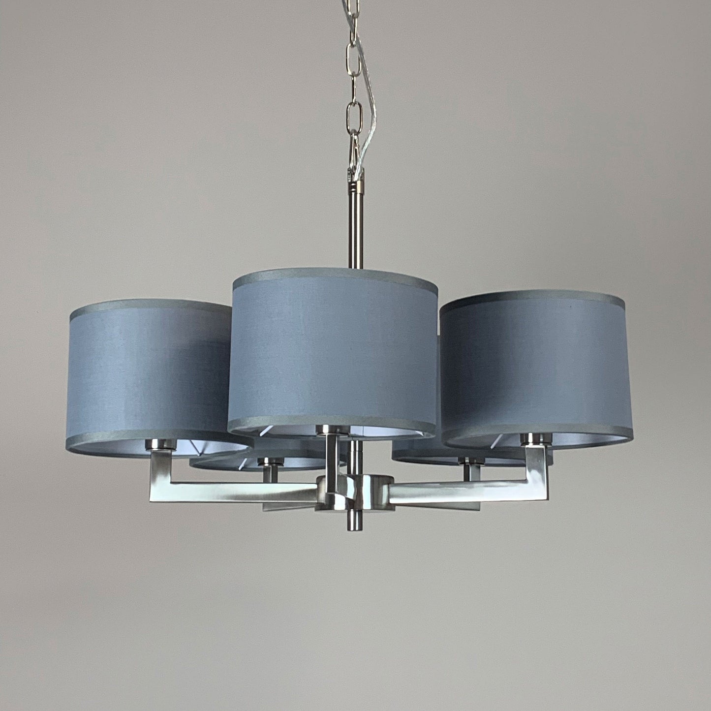 Hallburn Brushed Steel 5 Light Ceiling Fitting