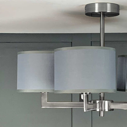 Hallburn Brushed Steel 5 Light Ceiling Fitting