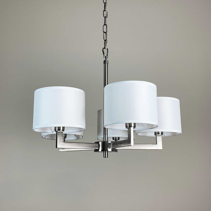 Hallburn Brushed Steel 5 Light Ceiling Fitting