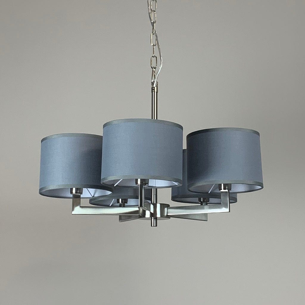 Hallburn Brushed Steel 5 Light Ceiling Fitting