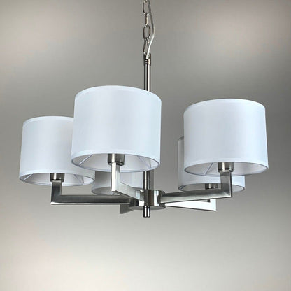 Hallburn Brushed Steel 5 Light Ceiling Fitting