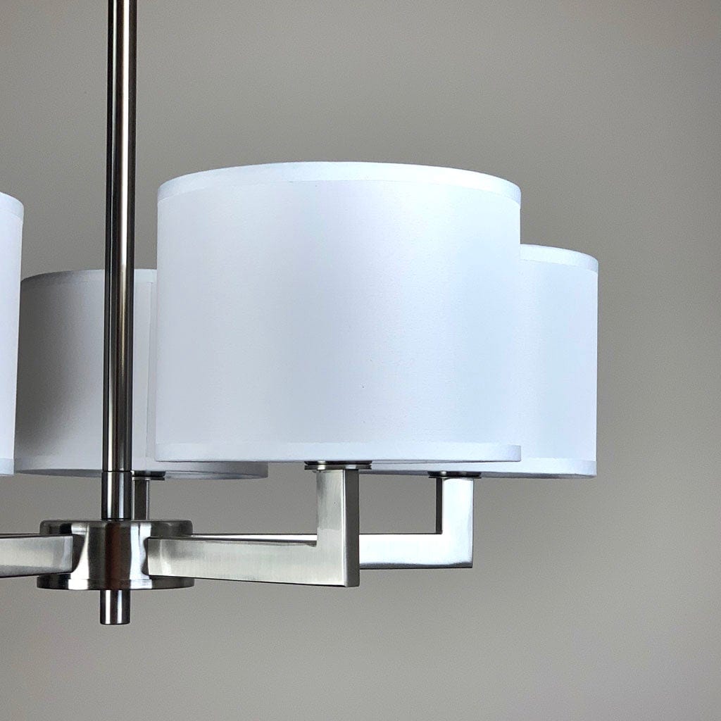 Hallburn Brushed Steel 5 Light Ceiling Fitting