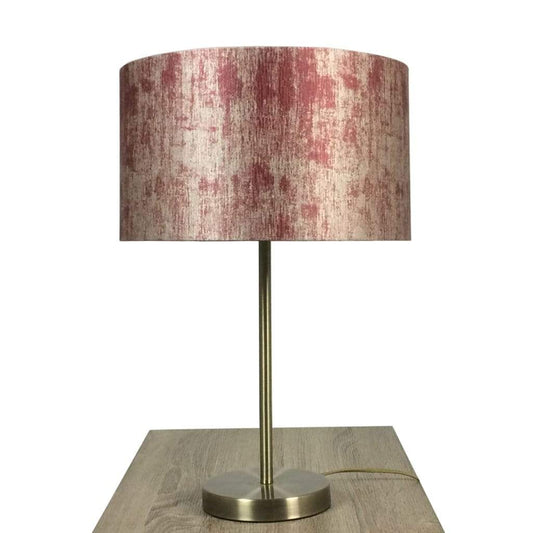 Belford Antique Brass Table Lamp with Filippo Cardinal Shade