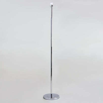 Belford Polished Chrome Floor Lamp with Grey Shade