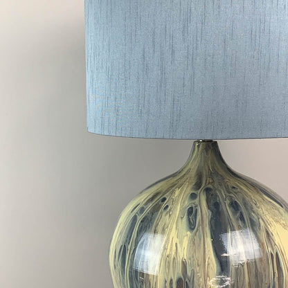 Loch Loma Table Lamp with Astor Lock Blue Shade