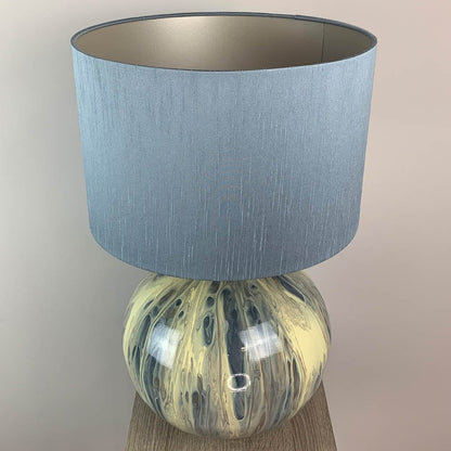Loch Loma Table Lamp with Astor Lock Blue Shade