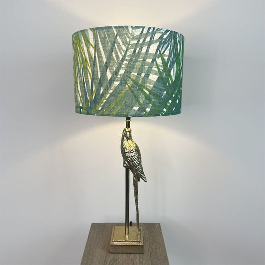 Lori Shiny Gold Metal Parrot Table Lamp with Choice of Shade