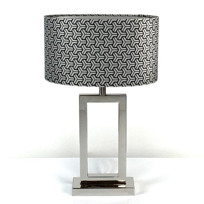 Fitzroy Polished Chrome Table Lamp With Choice of Bespoke Shade
