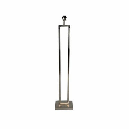 Fitzroy Brushed Steel Floor Lamp with Berlin Ochre Shade