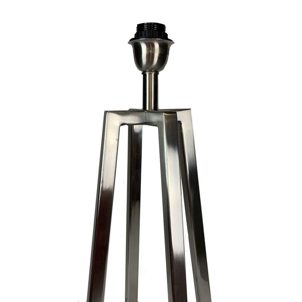 Madison Brushed Steel Table Lamp with Memento Dawn Shade