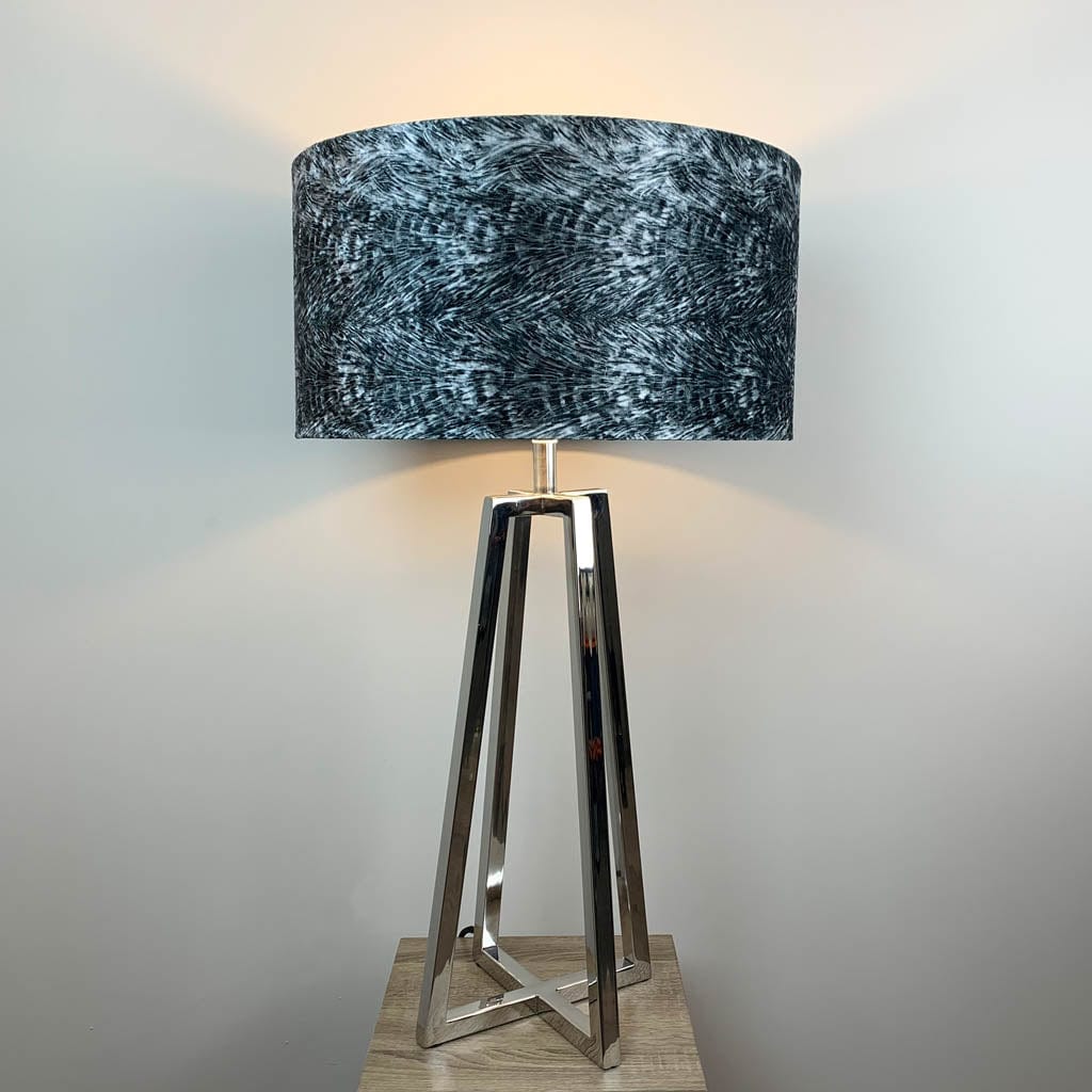 Madison Chrome Table Lamp with Choice of Bespoke Shade