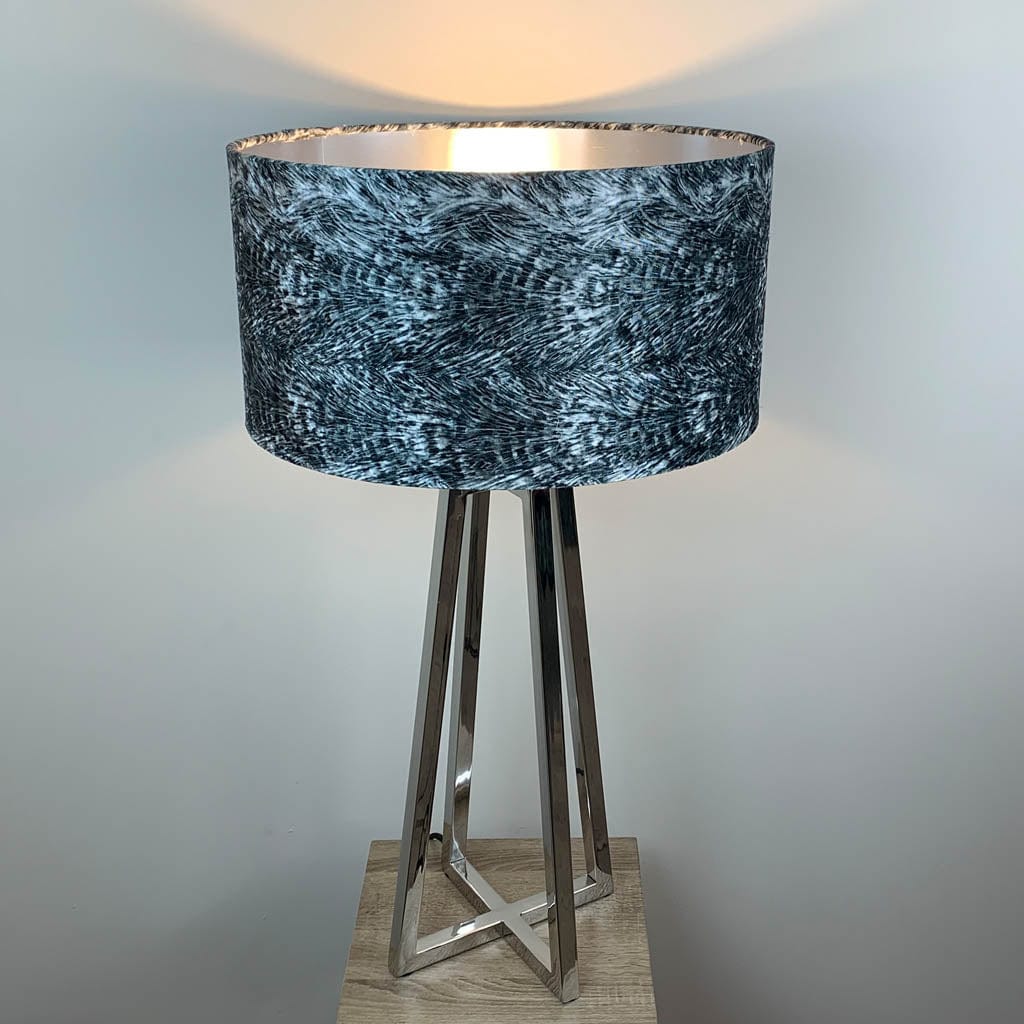 Madison Chrome Table Lamp with Choice of Bespoke Shade