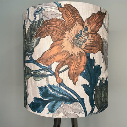 Madison Chrome Table Lamp with Deep Timorous Beasties Epic Botanic Shade