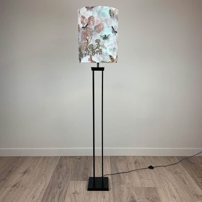 Matt Black Metal Four Post Floor Lamp with Arte Moooi Memento Dawn Shade