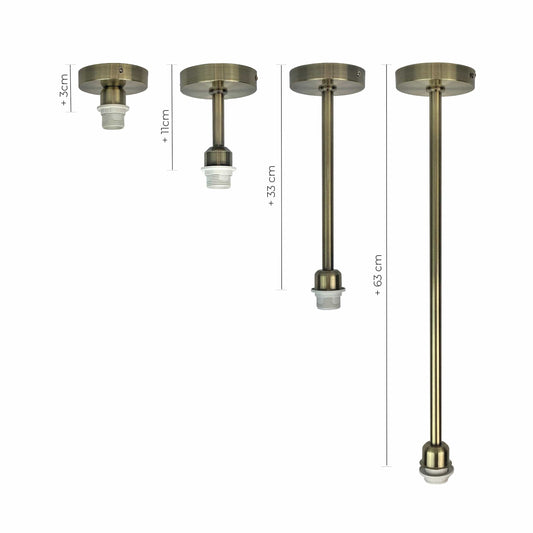 Antique Brass Pendant Light Fitting