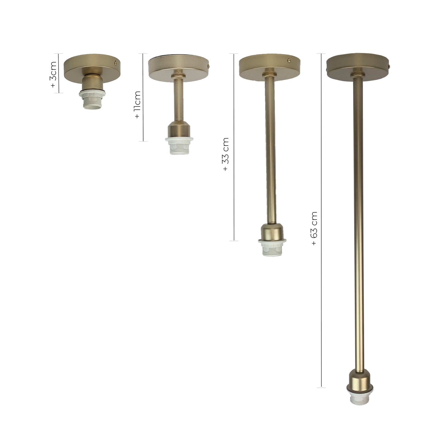 Champagne Gold Pendant Light Fitting