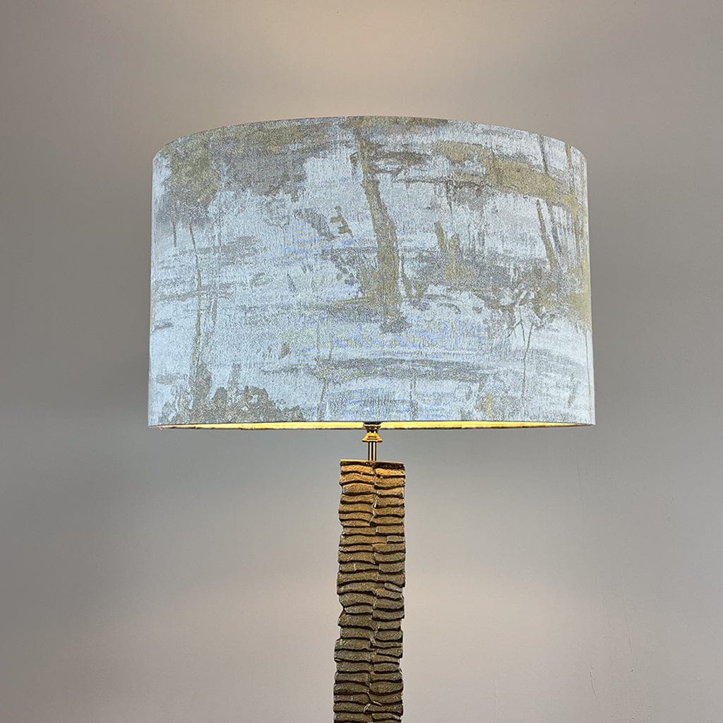 Paperbark Large Floor Lamp Opulent Gold with Choice of Rocke Bespoke Shade