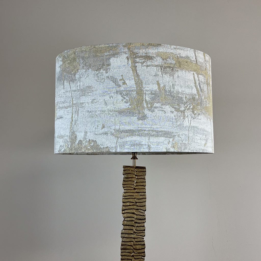 Paperbark Large Floor Lamp Opulent Gold with Choice of Rocke Bespoke Shade