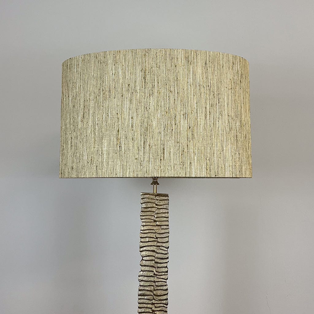 Paperbark Large Floor Lamp Opulent Gold with Choice of Rocke Bespoke Shade