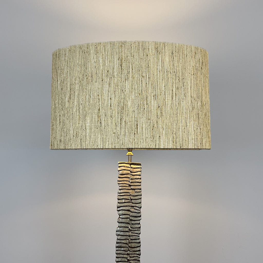 Paperbark Large Floor Lamp Opulent Gold with Choice of Rocke Bespoke Shade