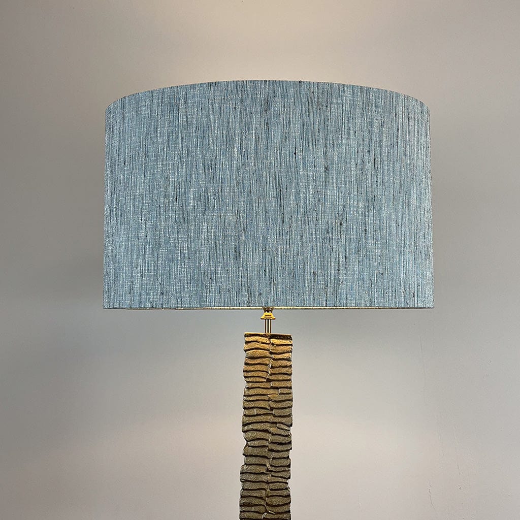 Paperbark Large Floor Lamp Opulent Gold with Choice of Rocke Bespoke Shade