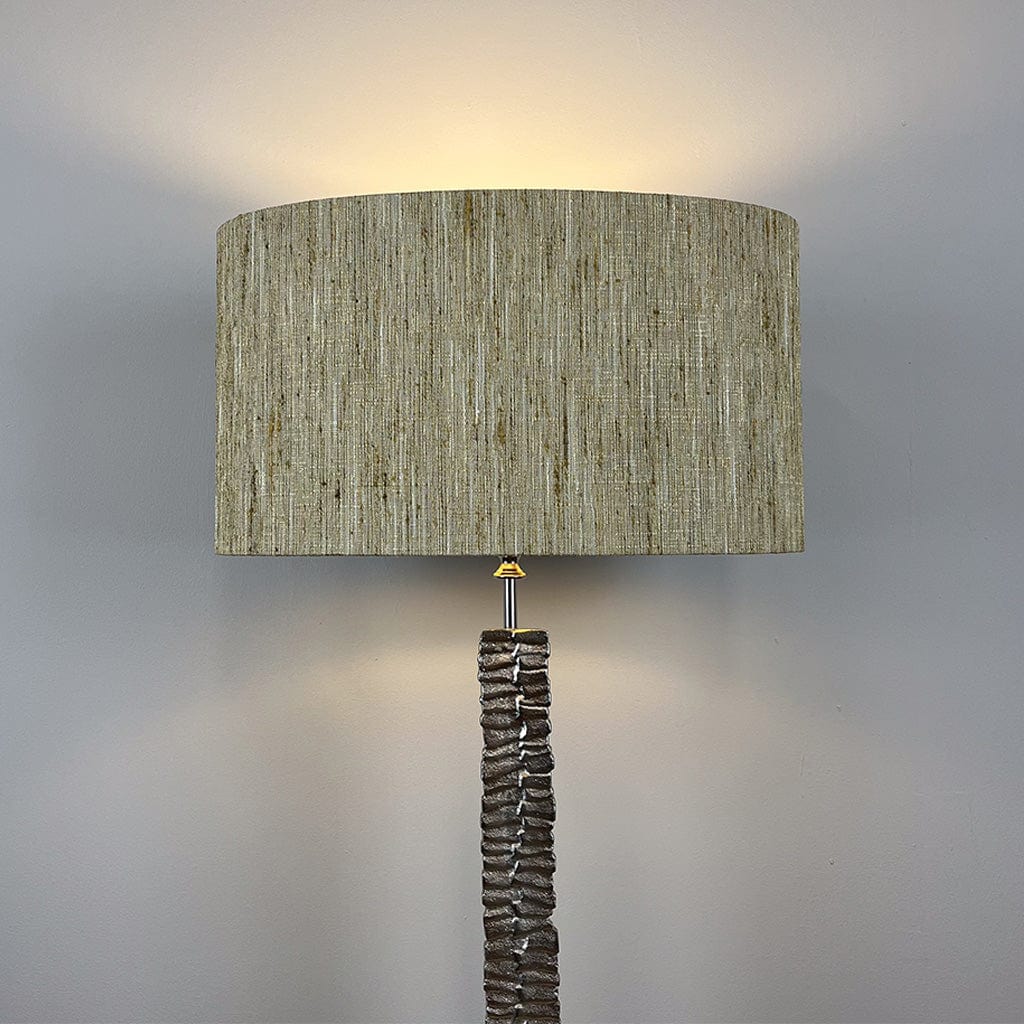 Paperbark Small Table Lamp Luxuriant Silver with Choice of Bespoke Shade