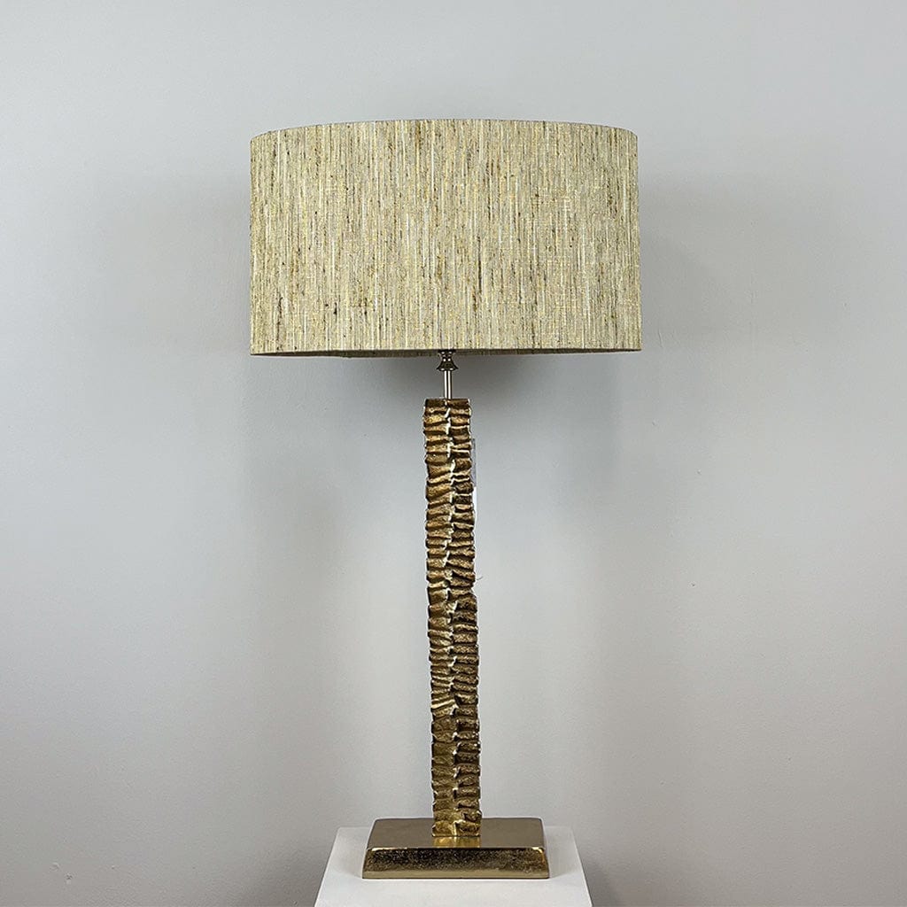 Paperbark Small Table Lamp Opulent Gold with Choice of Bespoke Shade