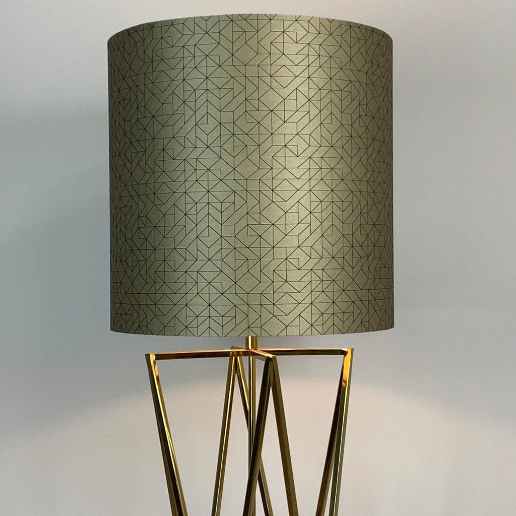 Renzo Gold Floor Lamp with Choice of Bespoke Shade